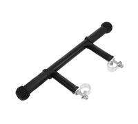 ORFOFE Stroller Handle Extender Bar Stainless Steel and Plastic Ergonomic Grip Sleek Modern Design Black Versatile Usage for Family Outings and Daily Walks