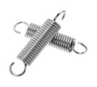 ORFOFE Swing Chair Hook Spring Hook kit, 2pcs Heavy Duty Spring Steel Suspension Hangers with Adjustable Space-Saving Design, Silver Hooks for Camping Hammock Chairs and Outdoor