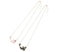 ORFOFE Tai Chi Koi Fish Couple Necklaces Alloy Promise Necklace for Girlfriend Friendship Jewelry Matching Pendants Stylish Black White