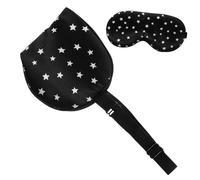 ORFOFE Teens Cute Eye Mask for Sleeping Soft Imitated Silk Comfortable Blackout Eye Covers for Indoor Travel Office and Camping