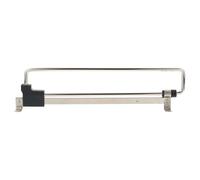 ORFOFE Telescopic Clothes Rod 9.8 x 2.2 x 1.6 Inches, Silver Iron with Plastic Reinforcement, Space-Saving Wardrobe Rack, Easy Installation Clothes Hanging Rail for Closets