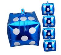 ORFOFE Theme Dice Balloons for Game Night Decorations 5pcs Party Supplies Adult Birthday Decor Fun Backdrop