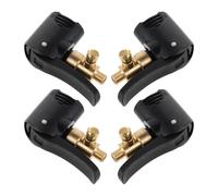 ORFOFE Tire Air Chuck Adapter and Rapid Inflation Feature with Secure Locking Mechanism Brass 4pcs Compatible with Car and Bike Tyres, for Travel and Outdoor Use