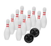 ORFOFE Toddler Bowling Set with 10 Pins and 2 Balls, 30cm Lightweight Plastic Kids Bowling Toys for Indoor and Outdoor Play, Preschool Sports Game for Boys and Girls