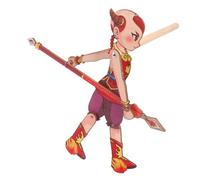 ORFOFE Traditional Chinese Shadow Puppetry DIY Kit Folk Shadow Plaything for Early Education Handmade Monkey King Puppet with Fade-resistant Colors Suitable for Family and Kindergarten