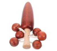 ORFOFE Traditional Wooden Hand Shaking Bell for Toddlers 12.8X6.5X6.5Cm Brown Stimulates Listening Ability Safe Materials Play and Introducing to Music