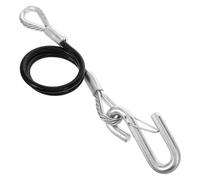 ORFOFE Trailer Safety Cable 3500Lbs Spring Steel Wire with Hook, Self-Coiling Tow Hitch Safety Chain Connector for Car and Boat Trailers, Heavy-Duty Towing Accessory