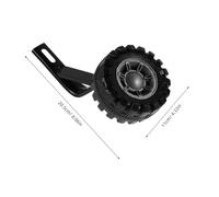 ORFOFE Training Bike Wheels for Heavy Duty Rear Stabilizers Kit Flash Mute Design Black Support for Bicycle Balance and Riding Safety