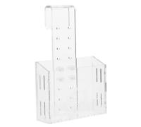 ORFOFE Transparent Acrylic Fish Tank Planter Cup with Suction Holder for Water Plants Wall-mount Aquarium Plant Holder Lightweight Aquarium Decoration Enhancing Photosynthesis and Fish