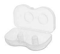 ORFOFE Triangular Silicone Breast Shield Transparent Nursing Covers for Discreet Breastfeeding Food-Grade Soft Material Easy Application with Storage Case