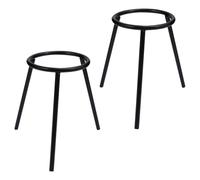 ORFOFE Tripod Stand 2Pcs Iron Durable Support for Alcohol Lamp and Beaker in Chemistry Teaching Labs
