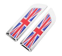 ORFOFE UK Flag Car Side Sticker Alloy Metal Decal with Adhesive Backing Protective and Stylish Automotive Modification Badge for Vehicle Use Easy Installation
