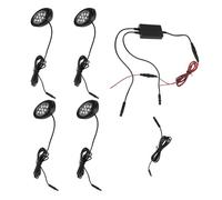 ORFOFE Underbody LED Rock Lights for Trucks and Atvs, 4pcs Off-Road Vehicle Wheel Well Lighting Kit, Waterproof Exterior Car Auxiliary Lights for Off-Road and Trail Use