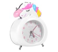 ORFOFE Unicorn Alarm Clock for Children Desktop Clock Ring Bell Device Night Light Easy to Set for Boys and Girls