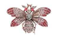 ORFOFE Vintage Bee Shaped Drop Oil Brooch for Women Alloy Insect Pin Chic Retro Clothes Decor Accessory Unique Moth-inspired Design for Jackets Bags Hats Scarves