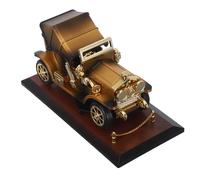ORFOFE Vintage Car Music Box with Base Simulation Retro Antique Car Model Melody Box Timeless Collectible for Desk Decoration and Collection
