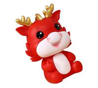 ORFOFE Vinyl Dragon Piggy Bank for Lunar Year Money Box Zodiac Dragon Shape with Easy Access Coin Saving Bank and Decorative Statue for Birthday Christmas