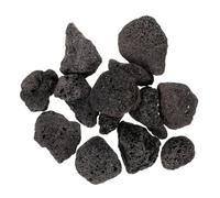 ORFOFE Volcanic Lava Rocks Aquarium Gravel 250g Natural Porous Black Fire Pit Stones for Betta Fish Tank Turtle Tank and Garden Landscaping 2-4cm