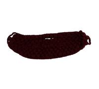 ORFOFE Warm Crochet Face for Beards Made from Soft Woolen Yarn, Comfortable Brown Mustache Cover for Winter Protection and Beard Care