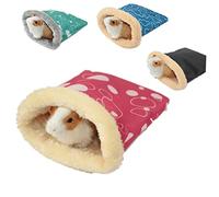 ORFOFE Warm Hamster Sleeping Bag and Small Pet Wrap Blanket, Lightweight Cloth Material Providing Warmth, for Home and Sofas Use, Size 13x12cm for Rabbits and Small Pets Random Color