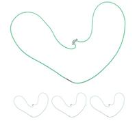 ORFOFE Waste Basket Band and trash bag fasteners, Adjustable 140cm Green Rubber Band for Waste Bin, Multipurpose Bag Holder Straps for Home and Outdoor Use, 4pcs Set