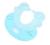 ORFOFE Waterproof Baby Bath Hat with Ear Protector Cap, Adjustable Sky Blue Shampoo Shower Cap for Infant Hair Washing and Bath Safety