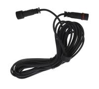 ORFOFE Weatherproof Solar Light Extension Cord with Dualpin Interface for Outdoor Spotlights and Garden Deck Lights Heavy Duty Cable for Secure Stable Power Supply
