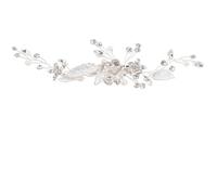 ORFOFE Wedding Hair Clip Easy to Use and Not Easy to Deform Elegant Silver Rhinestone for Brides Featuring Zinc Alloy Material as Stylish Bridal Hair Accessories for Weddings and Dances