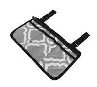 ORFOFE Wheelchair Side Organizer Bag with Straps for Walkers and Electric Mobility Scooters Large Capacity Multi-Compartment Storage Pouch with Secure Zipper Anti-Slip Hanging Carrier for