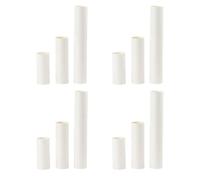 ORFOFE White Kraft Paper Cardboard Tubes for Protecting Posters and Paintings 24pcs Odorless and Can be Cut for Art Drawings and Document Shipping
