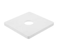 ORFOFE White PVC Water Hole Cover Cap for Air Conditioning Vent with 22mm Diameter, Practical and Easy to Install Decorative Escutcheon Plate for Wall Hole Covering
