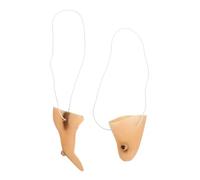 ORFOFE Wicked Witch Costume Nose and Chin Prosthetic for Women Masquerade Party Halloween Cosplay Face Accesory Evil Wizard Look