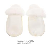 ORFOFE Winter Warm Fluffy Slipper Liners for Clogs Soft Removable Shoe Inserts Lightweight Comfort Insoles for Cold Weather Footwear