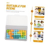 ORFOFE Wisdom Pyramid Beads for Portable Logical Thinking Game with Multiple Modes Hand-eye Coordination Exercise Educational Beads Puzzle for Outdoor and Travel Fun