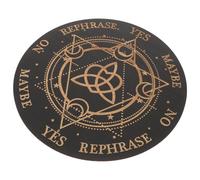 ORFOFE Witch Divination Pendulum Board Large Dowsing Tool with Engraved Mystical Patterns for Home Meditation and Altar Decoration for Beginners and Spirit Communication