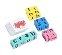 ORFOFE Wooden Alphabet Spelling Puzzle with Words Cards for Preschoolers Educational Matching Letter Game for Cognitive Development and Parent Learning Interaction