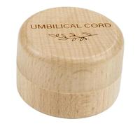 ORFOFE Wooden Baby Keepsake Box Small Organizer with Seal for Umbilical Cord Storage Compact Design Easy to Use Newborn Memory Storage Case Baby Shower Present for Boys and Girls