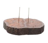 ORFOFE Wooden Base Needle Felting Doll Stand for Crochet and Model Dolls Portable Metal Needle Display Rack with Handmade Craftsmanship Sturdy Holder and Small Item Showcase