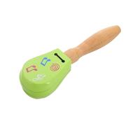 ORFOFE Wooden Castanets with Long Handle for Early Educational Musical Percussion Enhancing Auditory Perception and Coordination Skills Finger Noisemakers