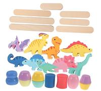 ORFOFE Wooden Dinosaur Stacking Blocks for Cognitive Building Enhancing Hand Eye Coordination Fine Motor Skills and Safe Smooth Surface Educational Balance Game for Boys