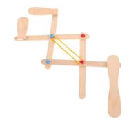 ORFOFE Wooden DIY Mechanical Hand Kit for Educational Engineering Model with Flexible Movements Interactive Stem for Science Learning and Desktop Decoration