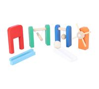 ORFOFE Wooden Domino Blocks for Safe Water-based Paint Smooth Surface and Non-deforming Educational for Early Learning and Games