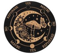 ORFOFE Wooden Dowsing Divination Board Polished Fine Wood Spiritual Pendulum Tool for Witchcraft Tarot Display and Calming Metaphysical Sessions Unique Handcrafted