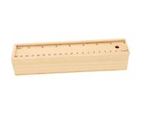 ORFOFE Wooden Drawer Style Pencil Case Capacity Eco Friendly Stationery Box for School Storage Durable Portable Pen Organizer