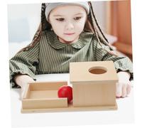 ORFOFE Wooden Educational Box with Balls Montessori Inspired Learning Game for Social Skills Development Material Interactive Early Childhood Play