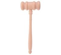 ORFOFE Wooden Judge Hammer with Precise Design and High-Impact Striking Force Delicate Wood Gavel for Civil and Criminal Trials Beige Auction Hammer Judge for Lawyers