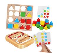 ORFOFE Wooden Maze Puzzle for Seniors Cognitive Shapes Memory Game for Elderly Adults Interactive Brain Teaser for Cognitive Stimulation and Memory Enhancement