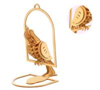 ORFOFE Wooden Parrot Puzzle for DIY Handmade Craft Jigsaw Model Polished Smooth Safe Wood Enhances Hand-eye Coordination and Intellectual Development Creative Educational Plaything