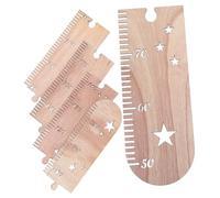 ORFOFE Wooden Ruler Growth Chart for Kids with Star-Shaped Design, Safe Wood Material, Charming Room Decoration for Kids Nursery Room Or Bedroom