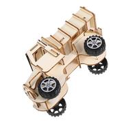 ORFOFE Wooden Solar Powered Car DIY Self Assembly Science Project Teaching Aid for Hands Learning Stem Educational Model